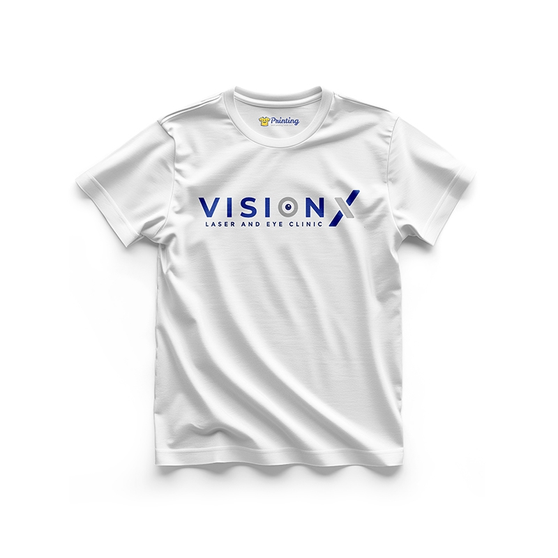 Vision Logo Printed - Eye Clinic Staff T-Shirts CBEC11