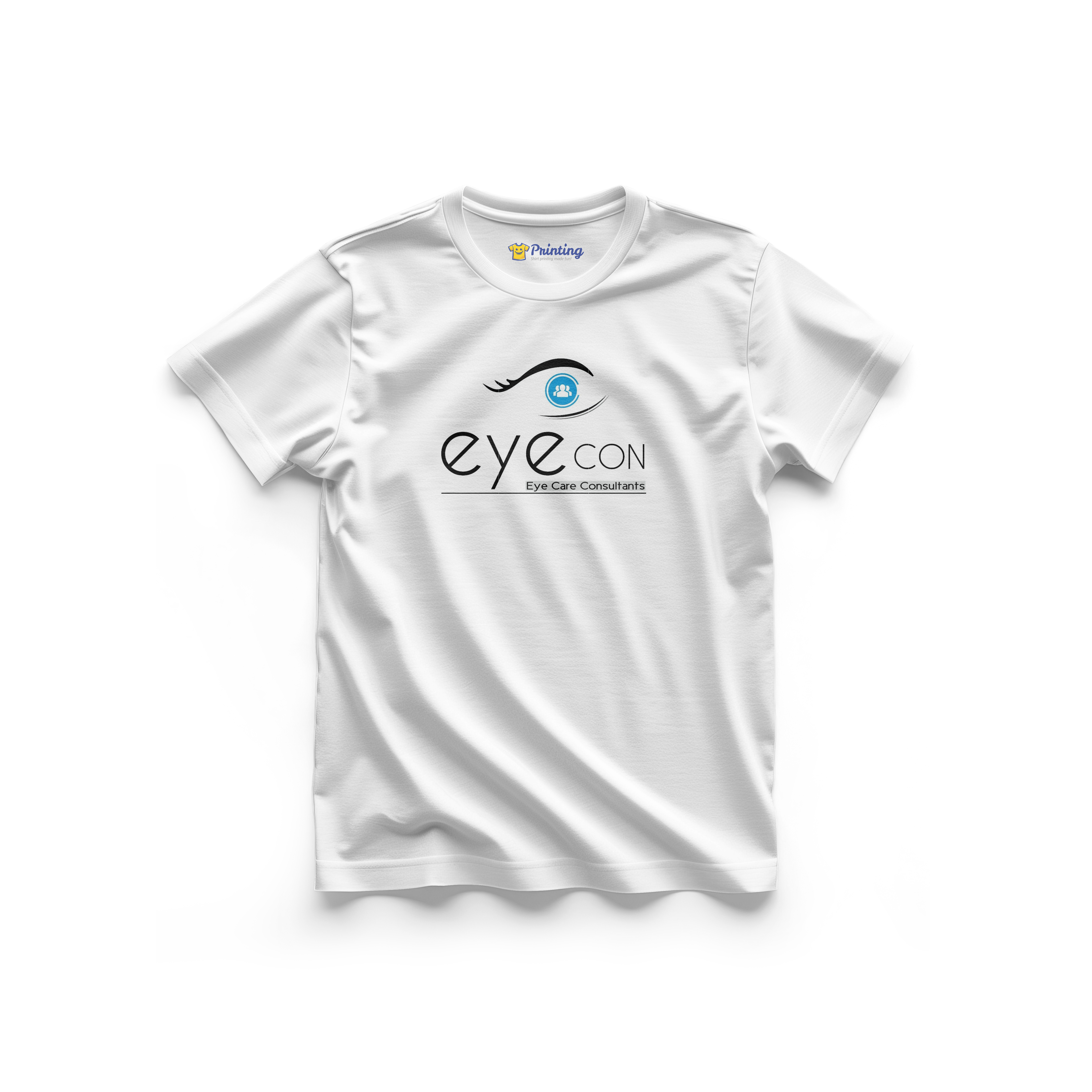Eye Con Logo Printed - Eye Clinic Staff T-Shirts CBEC12