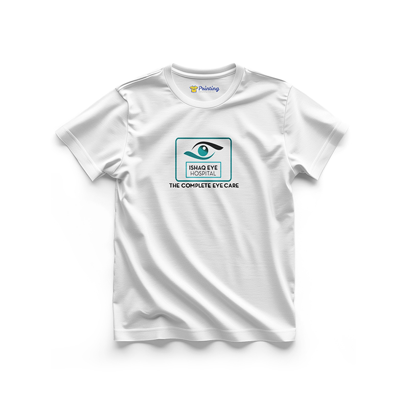 Ishaq Eye Logo Printed - Eye Clinic Staff T-Shirts CBEC13