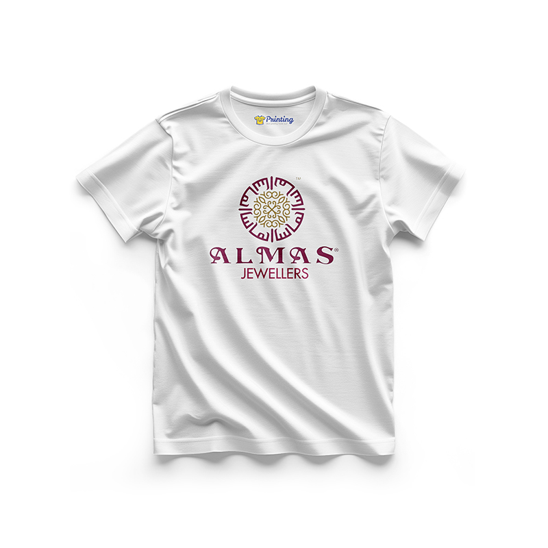 Almas Logo Printed - Jewellery Brand T-Shirts CBJT03