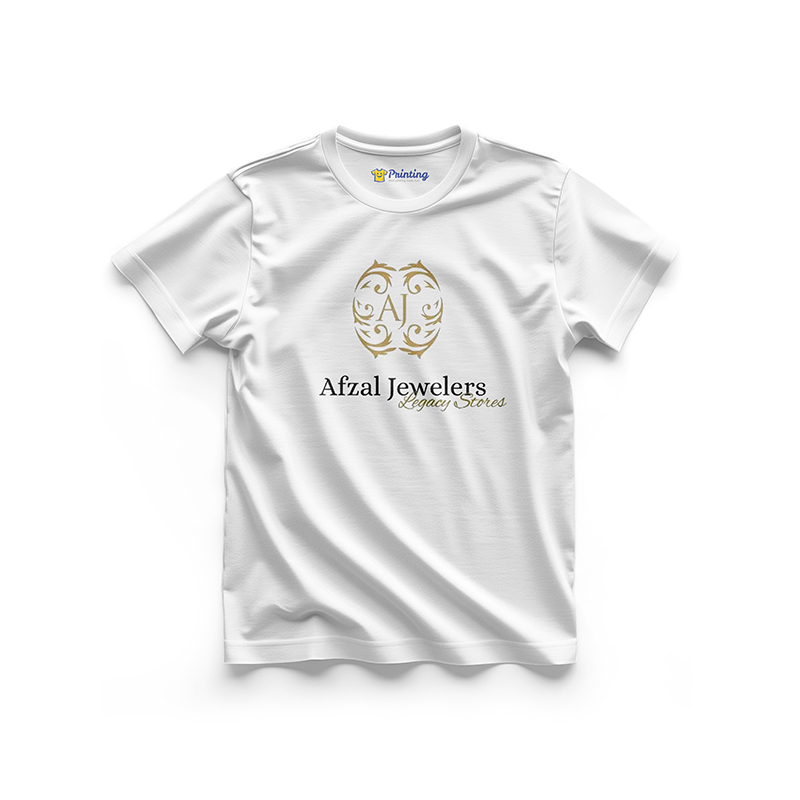 Afzal Logo Printed - Jewellery Brand T-Shirts CBJT05