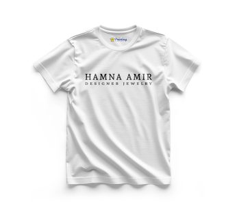 Hamna Amir Logo Printed – Jewellery Brand T-Shirts CBJT09