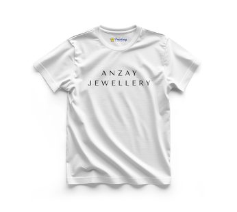 Anzay Logo Printed – Jewellery Brand T-Shirts CBJT14