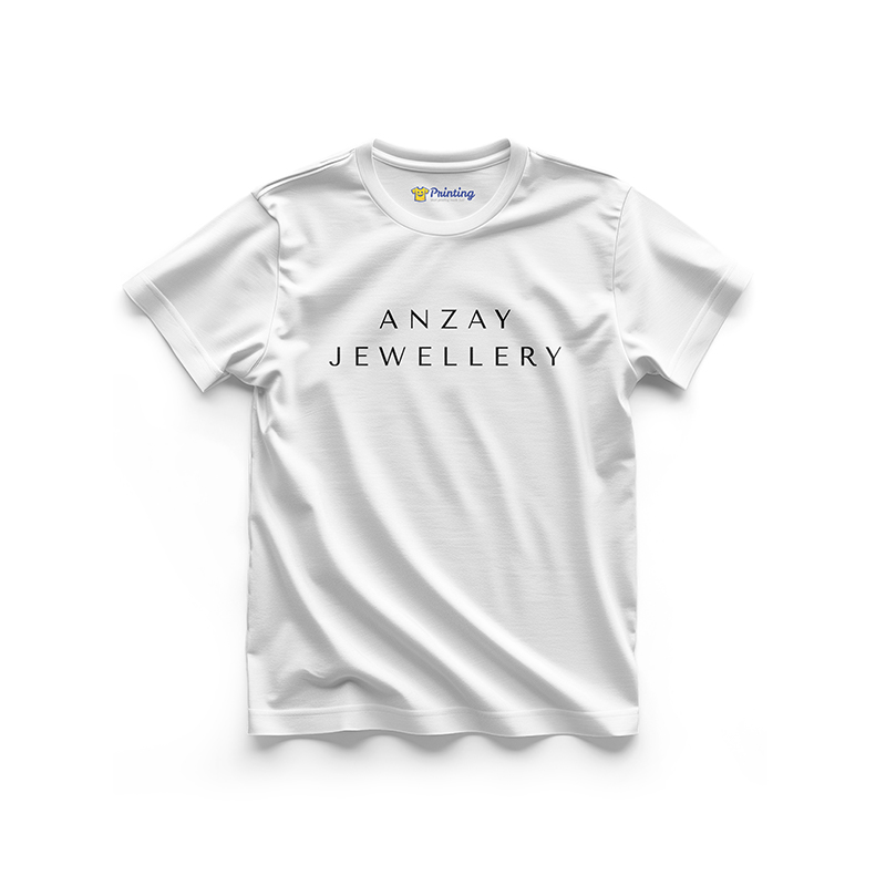 Anzay Logo Printed - Jewellery Brand T-Shirts CBJT14