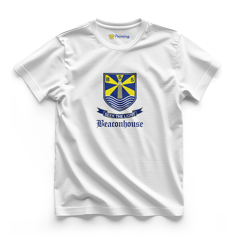 Beacon House Logo Printed - Private School Staff T-Shirts EIPS01