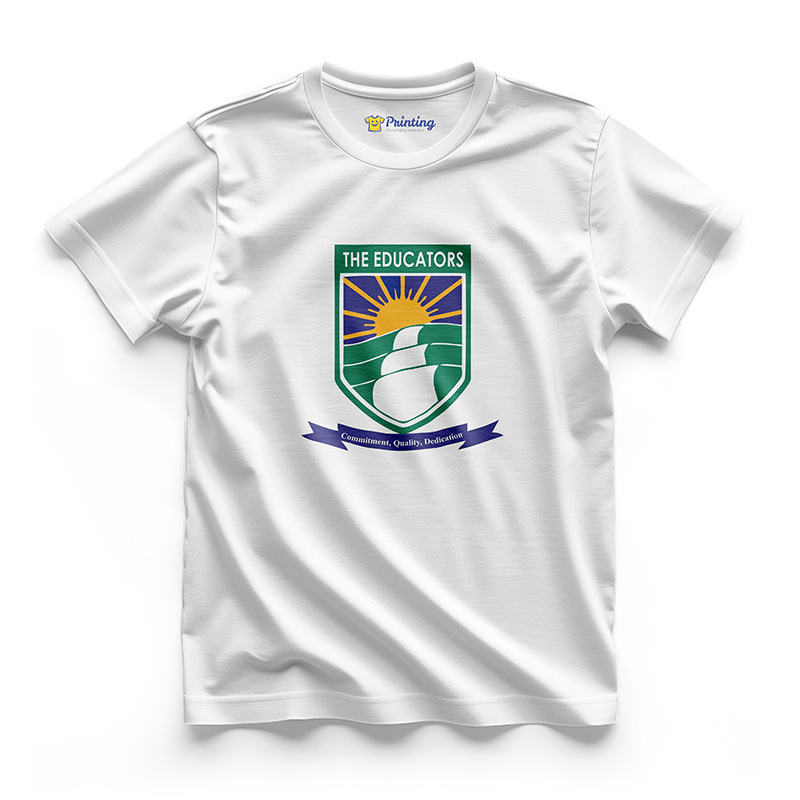 The Educators Logo Printed - Private School Staff T-Shirts EIPS06