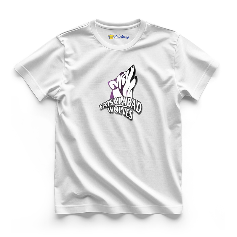Faisalabad Wolves Logo Printed - Sports Team T-Shirts SFST13