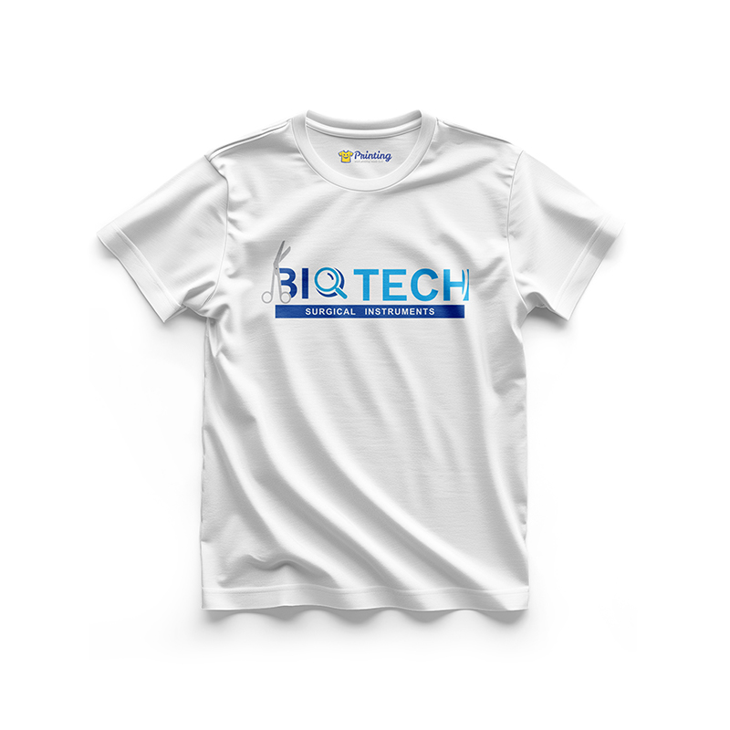 BIO TECH Logo Printed - Surgical Instruments Manufacturing Staff T-Shirts IFSI14